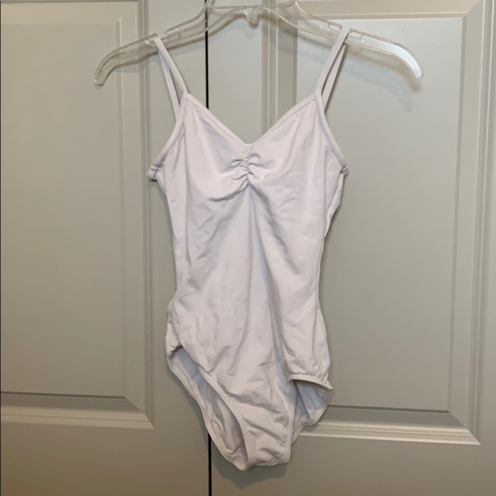 White ballet leotard
